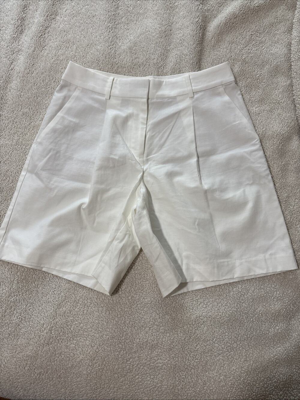 Loft Pleated Peyton Short 4 Cotton Viscose, Mom Shorts, Y2K, Soft, NWOT